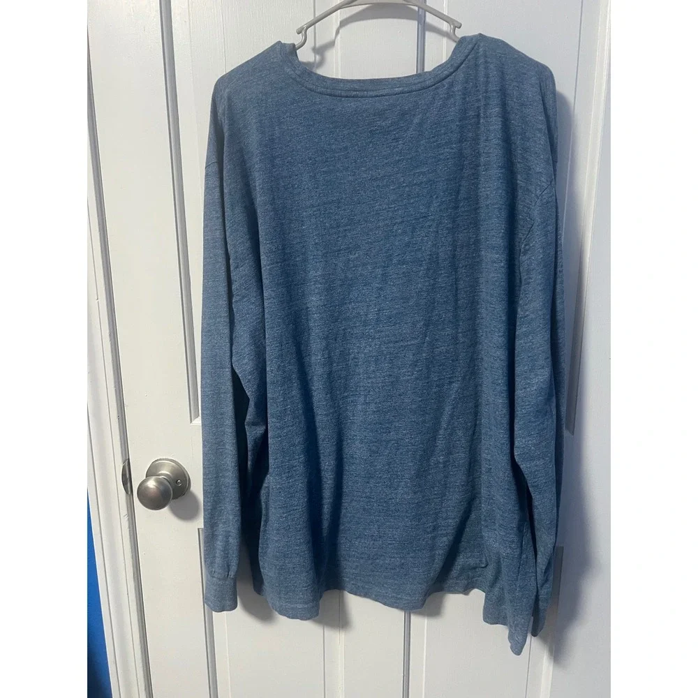 Polo Ralph Lauren Long Sleeve T-Shirt‎ Mens XXL Blue Heather